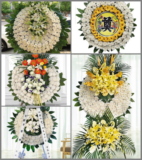 山西晋中灵石县段纯镇蔺家庄村花圈速递
